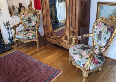 Louis XIV chairs – 300 yrs old