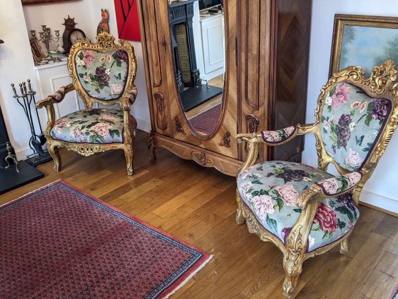 Louis XIV chairs – 300 yrs old